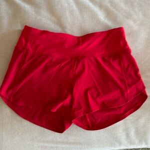 lululemon athletica Red Athletic Shorts